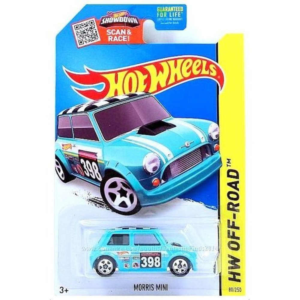 2014 Hot Wheels Morris Mini Checkered Mattel
